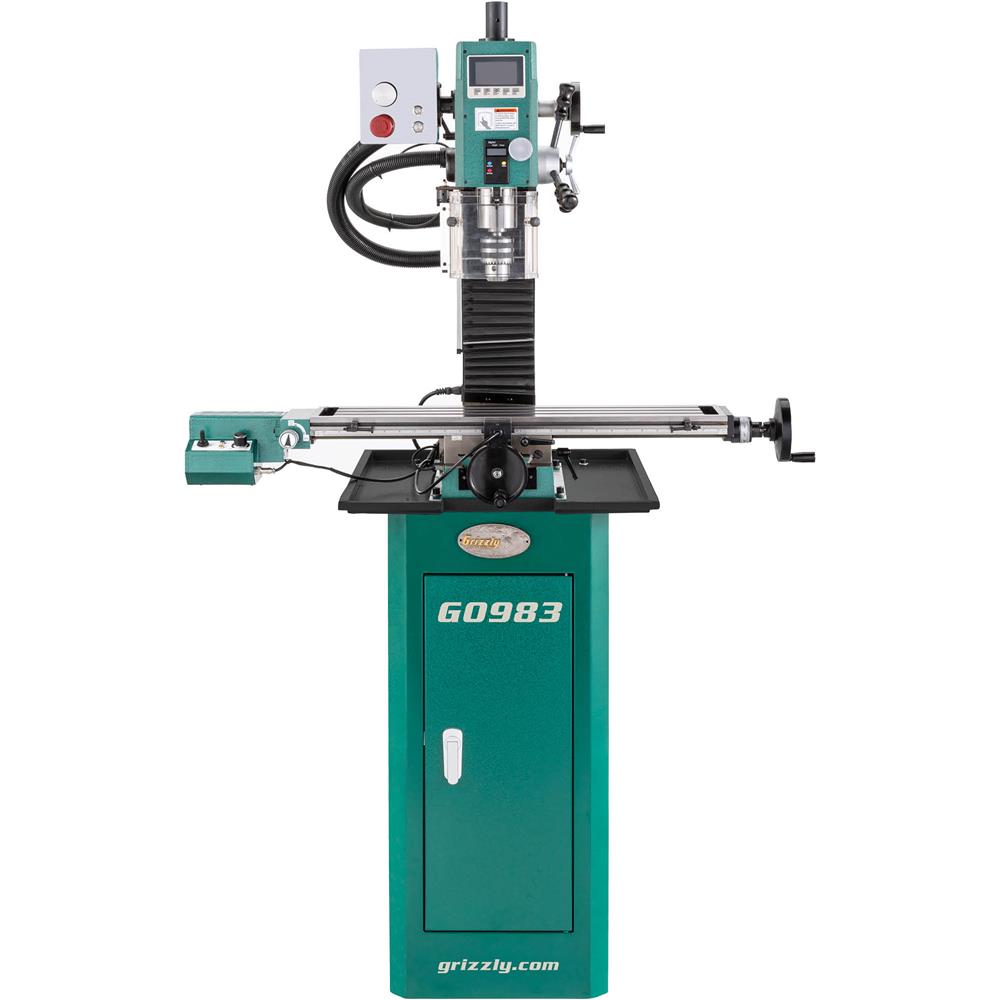 Grizzly G0983 - 6" x 27" Variable-Speed Mill/Drill, 3-Axis DRO & Power Feed