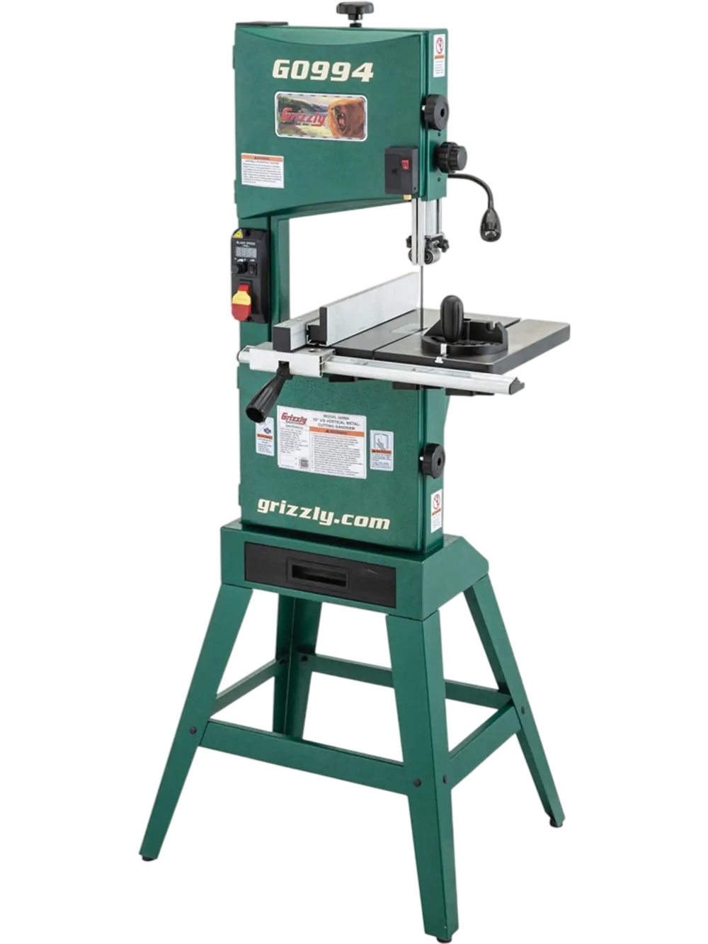 Grizzly G0994 - 10" Variable-Speed Vertical Metal-Cutting Bandsaw