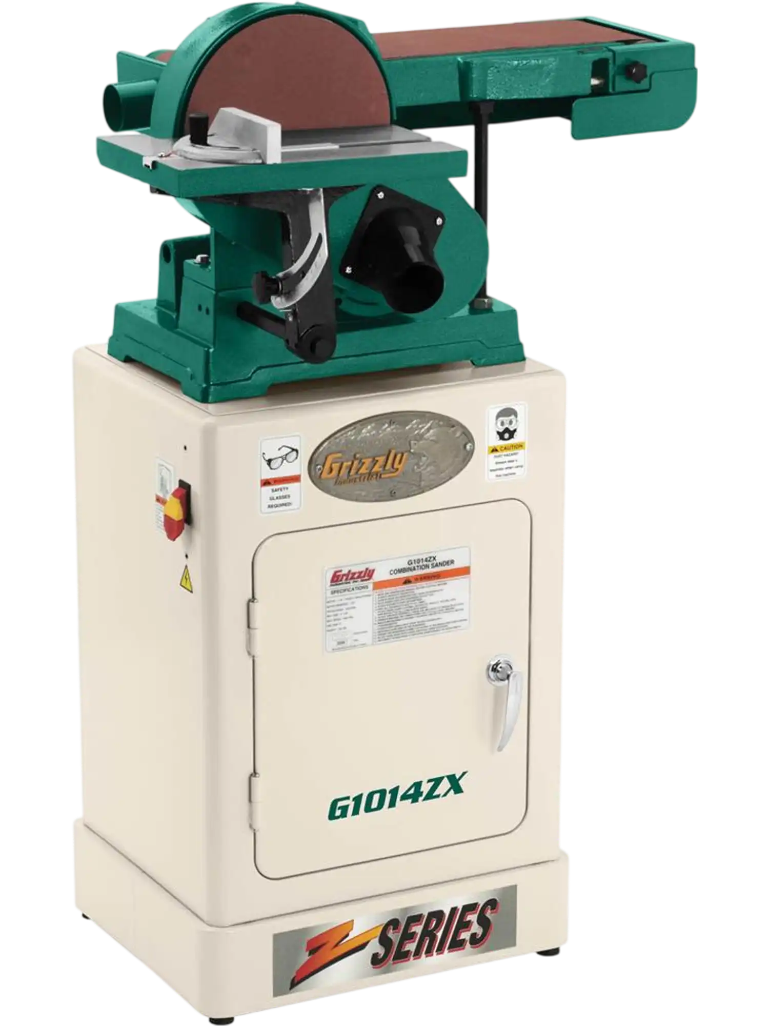 Grizzly G1014ZX Belt-Disc Sander 6
