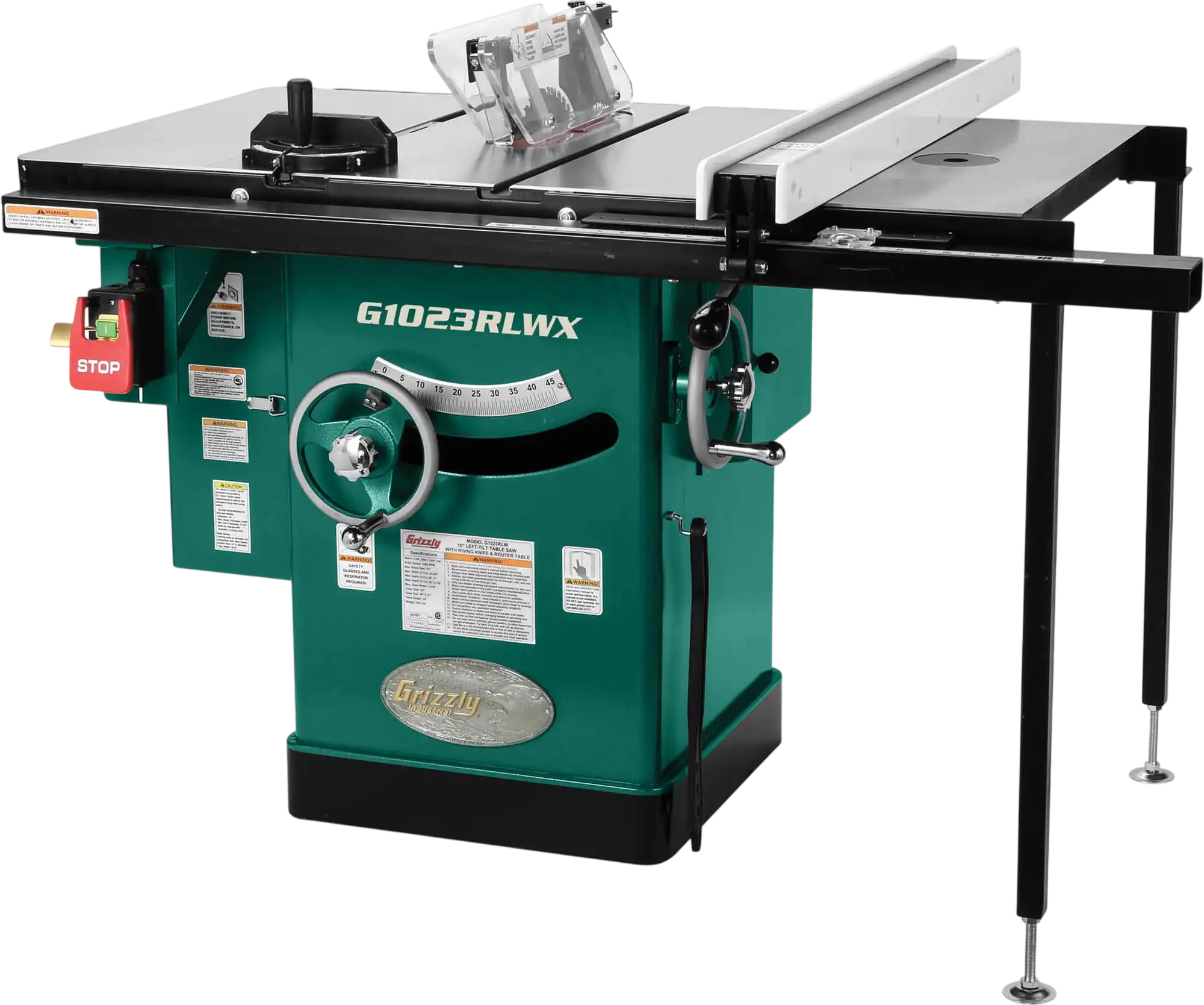 Grizzly G1023RLWX Cabinet Table Saw 10