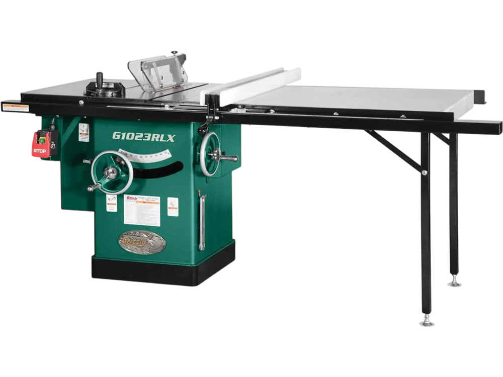Grizzly G1023RLX - 10" 3 HP 240V Cabinet Table Saw with 7' Rails