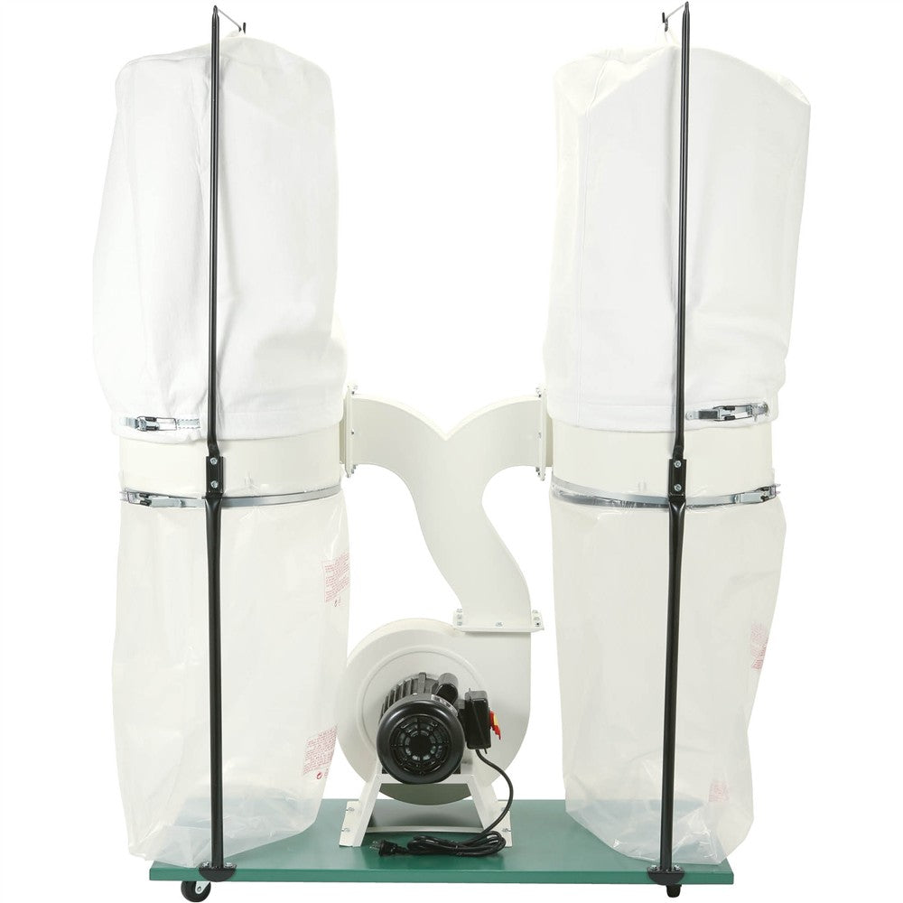 Grizzly G1030Z2P - 3 HP Dust Collector with Aluminum Impeller