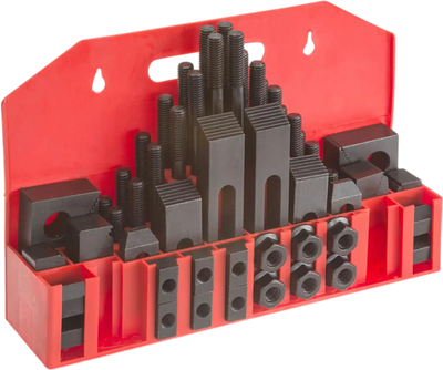 Grizzly G1076 Clamping Kit 58 Pc for 5/8