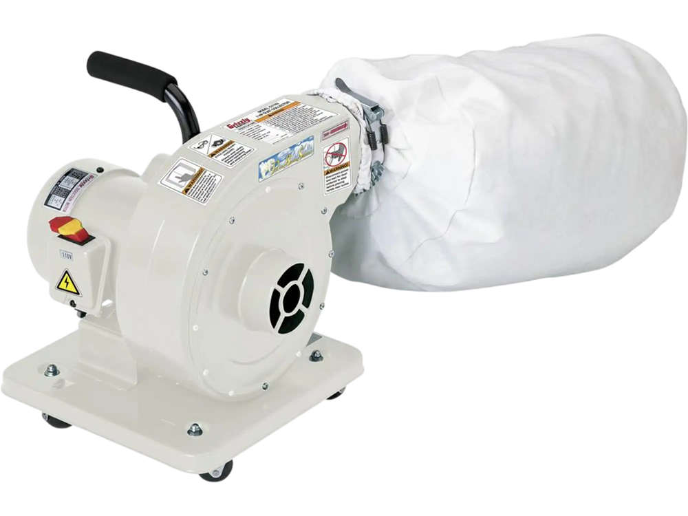 Grizzly G1163P - 1 HP Light Duty Dust Collector - Polar Bear Series