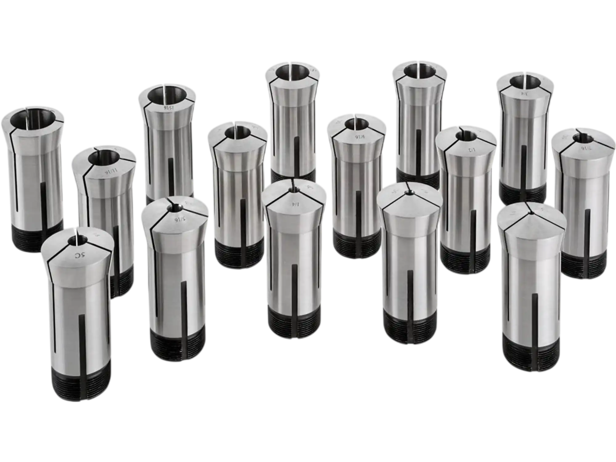Grizzly G1238 Lathe Tooling Collets 15-Pc Precision 5-C Collets Set New