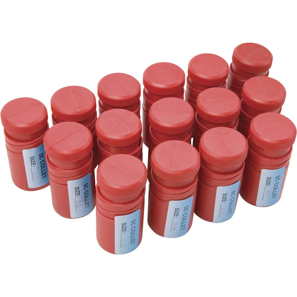 Grizzly G1238 - 15-Pc. Precision 5-C Collets Set