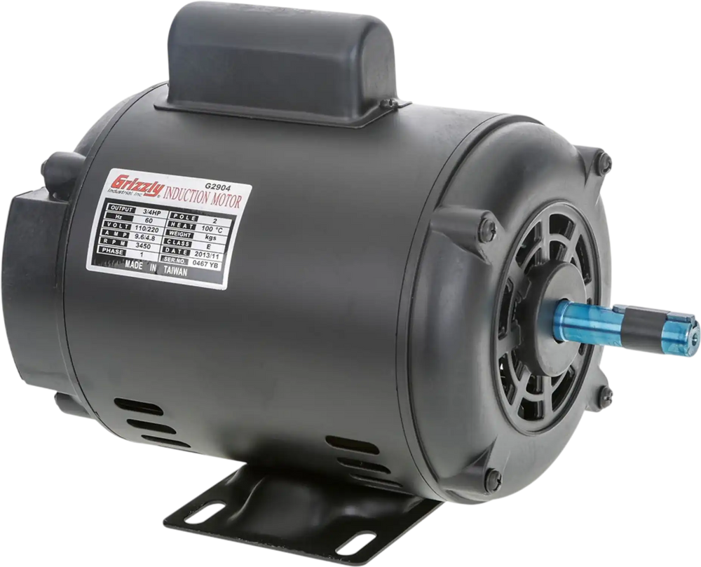 Grizzly G2904 - Motor 3/4 HP Single-Phase 3450 RPM Open 110V/220V