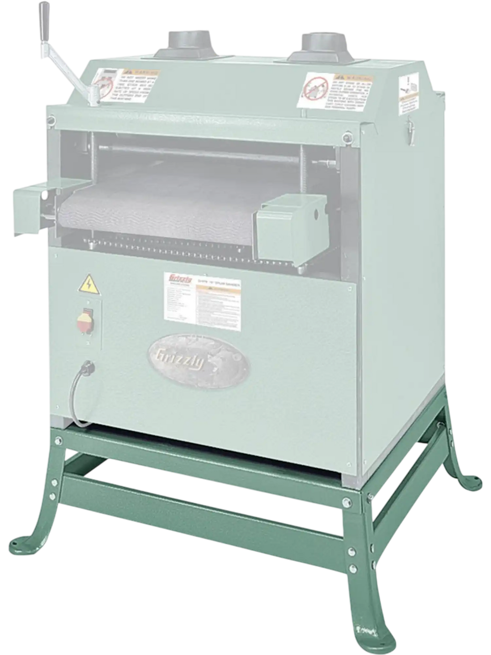 Grizzly G3653 - Low Rise Machine Stand, Fits G1079R 16" Drum Sander