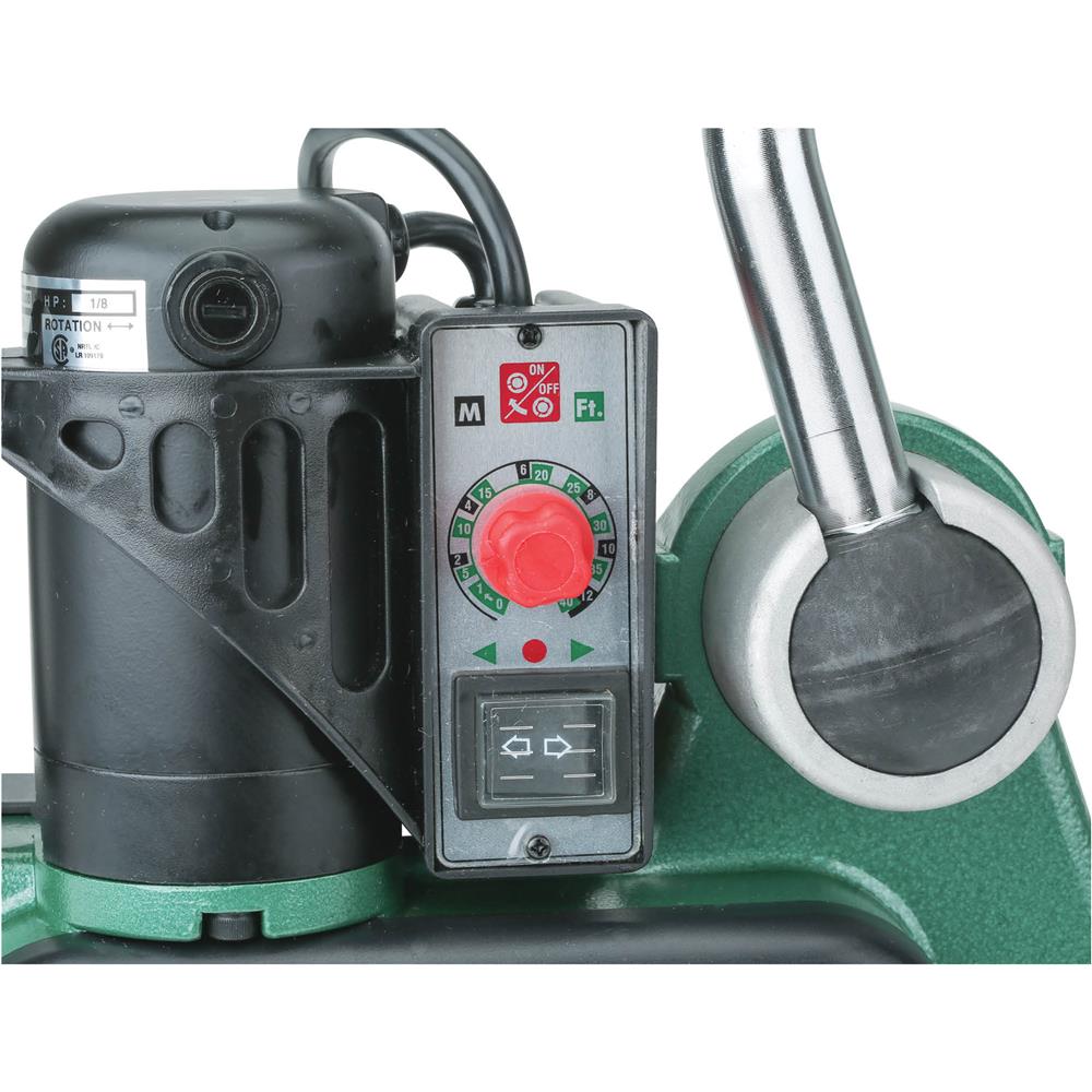 Grizzly G4173 - 1/8 HP Variable-Speed 3-Roller Power Feeder, Single-Phase