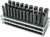 Grizzly G5652 - 33 Pc. Transfer Punch Set - 1/2