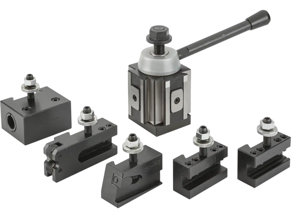 Grizzly G5690 - Quick Change Tool Post Set - 12" to 14" Swing