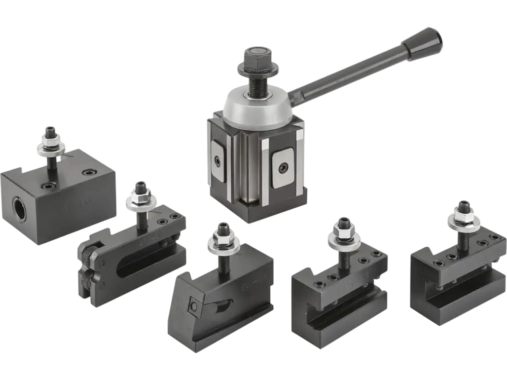 Grizzly G5691 - Quick Change Tool Post Set - 13" to 15" Swing