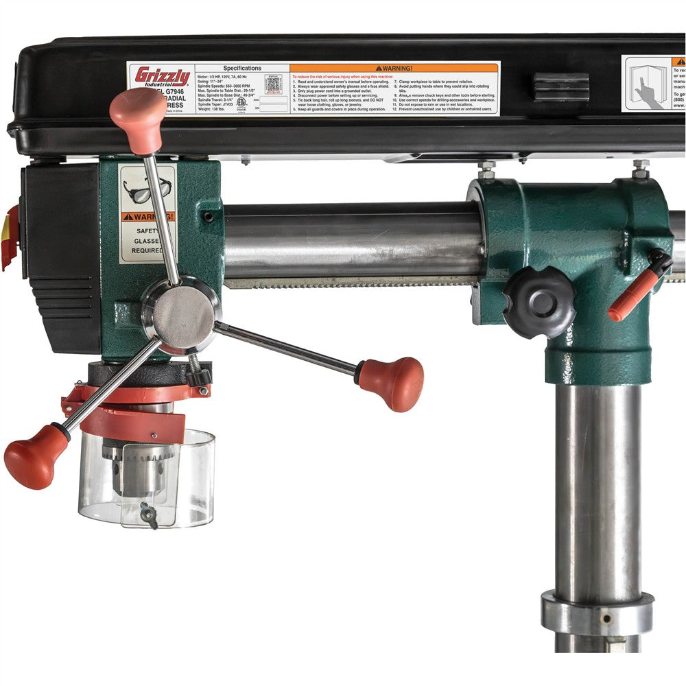 Grizzly G7946 - 34" Floor Radial Drill Press