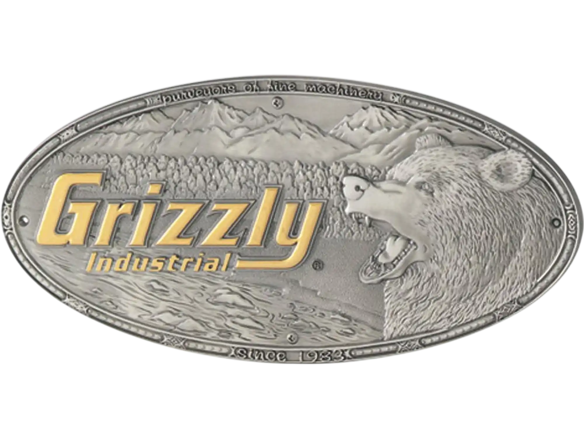 Grizzly G8589 Miscellaneous Machine Accessories Large Nameplate New