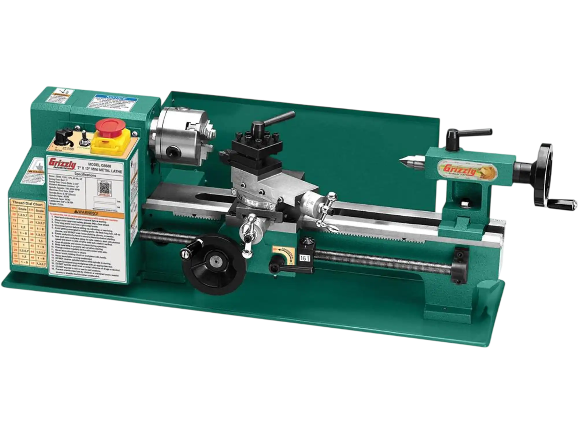 Grizzly G8688 Metal Lathe 7