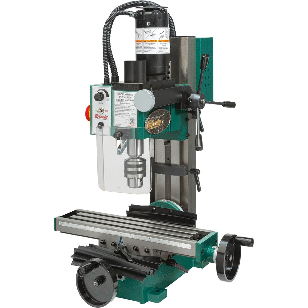 Grizzly G8689Z - 4" x 16" Mini Milling Machine