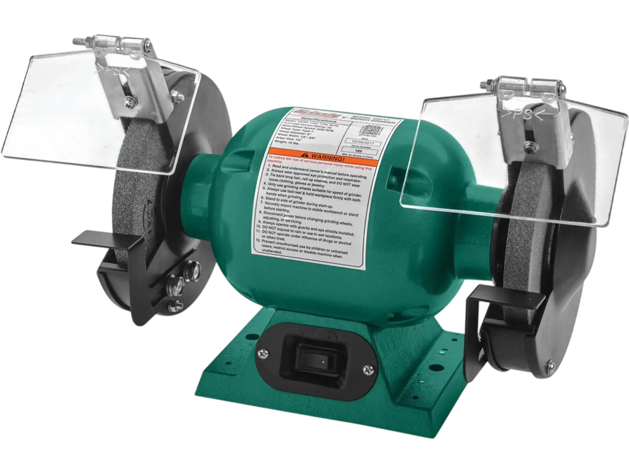 Grizzly G9717 Bench Grinder 6
