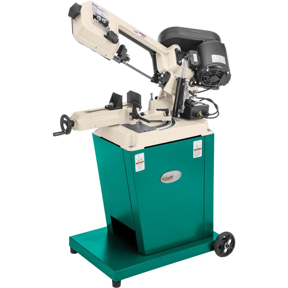 Grizzly G9742 - 5" x 6" 1/2 HP Metal-Cutting Bandsaw w/ Swivel Head