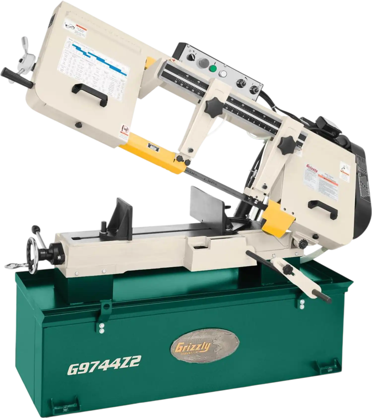 Grizzly G9744Z2 Horizontal Metal Bandsaw 10