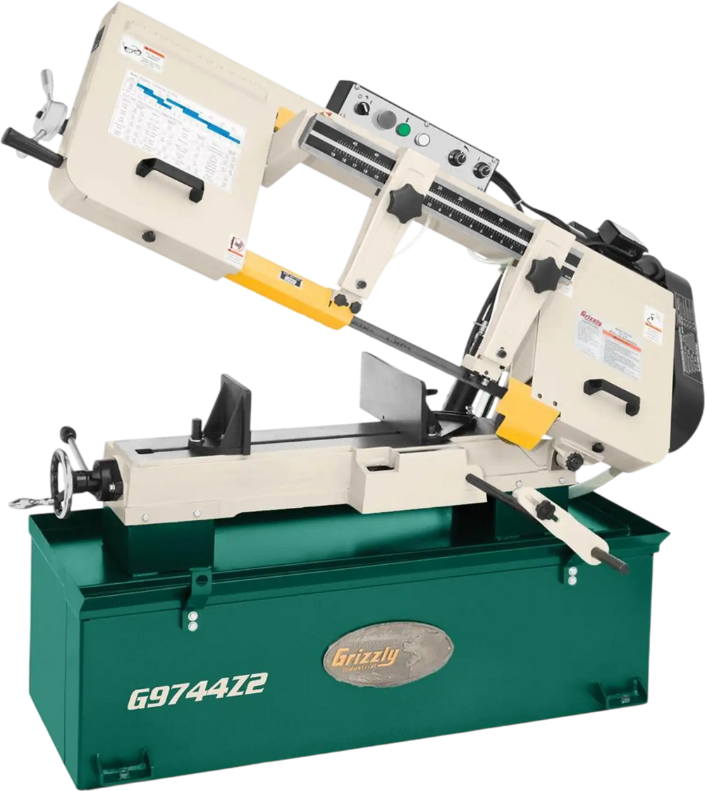 Grizzly G9744Z2 - 10" x 18" 1-1/2 HP Horizontal Metal Cutting Bandsaw