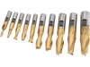 Grizzly G9761 - HSS TiN Coated 2 Flute End Mills, 10 pc. Set