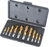 Grizzly G9763 - HSS TiN Coated 2 and 4 Flute End Mills, 10 pc. Set
