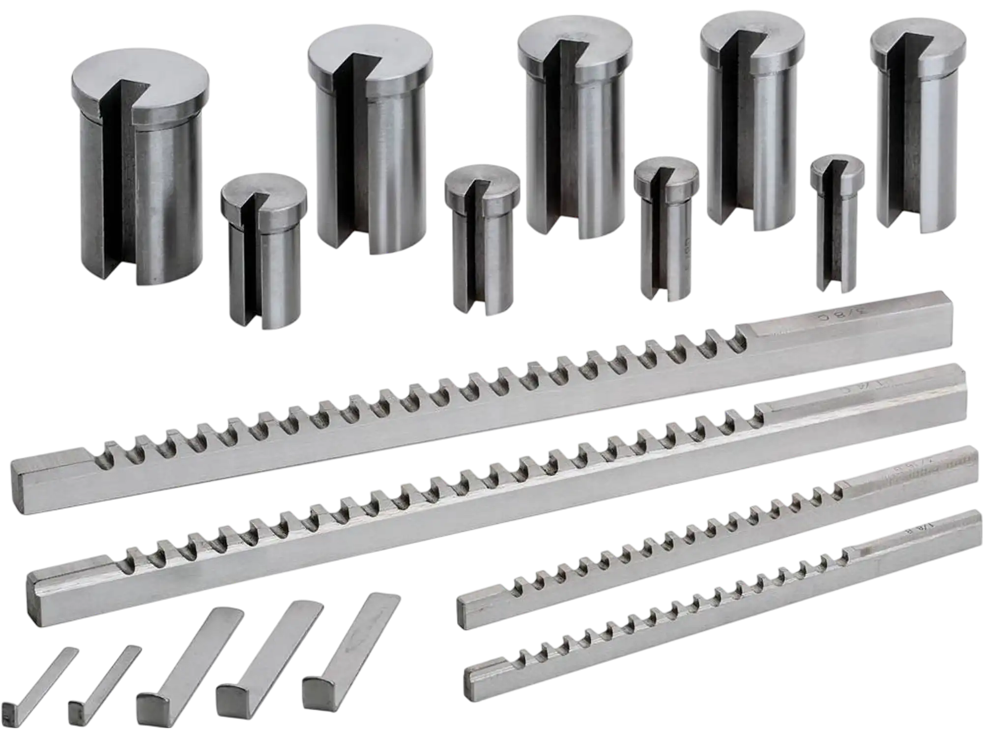 Grizzly G9774 Broaches 18 pc HSS Keyway Broach Set New