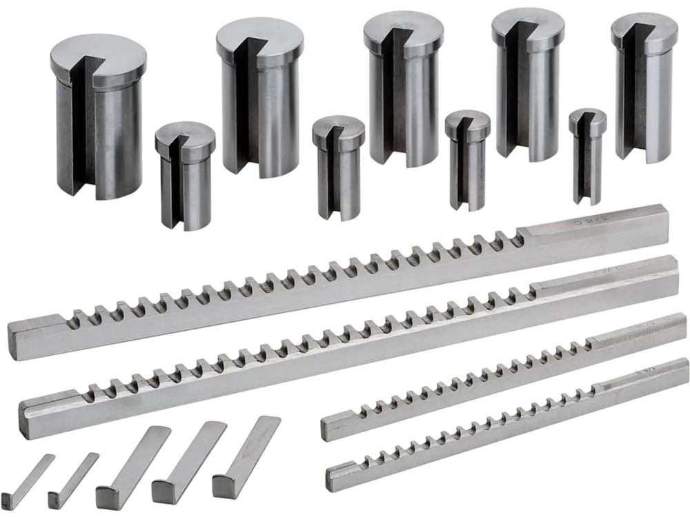 Grizzly G9774 - Keyway Broach Sets - 18 pc. HSS