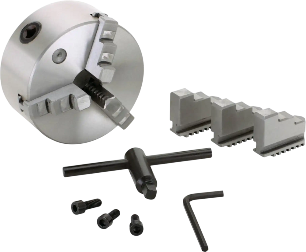 Grizzly G9830 - 5" 3-Jaw Plain Back Scroll Chuck