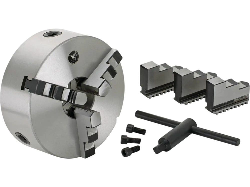 Grizzly G9831 - 6" 3-Jaw Plain Back Scroll Chuck