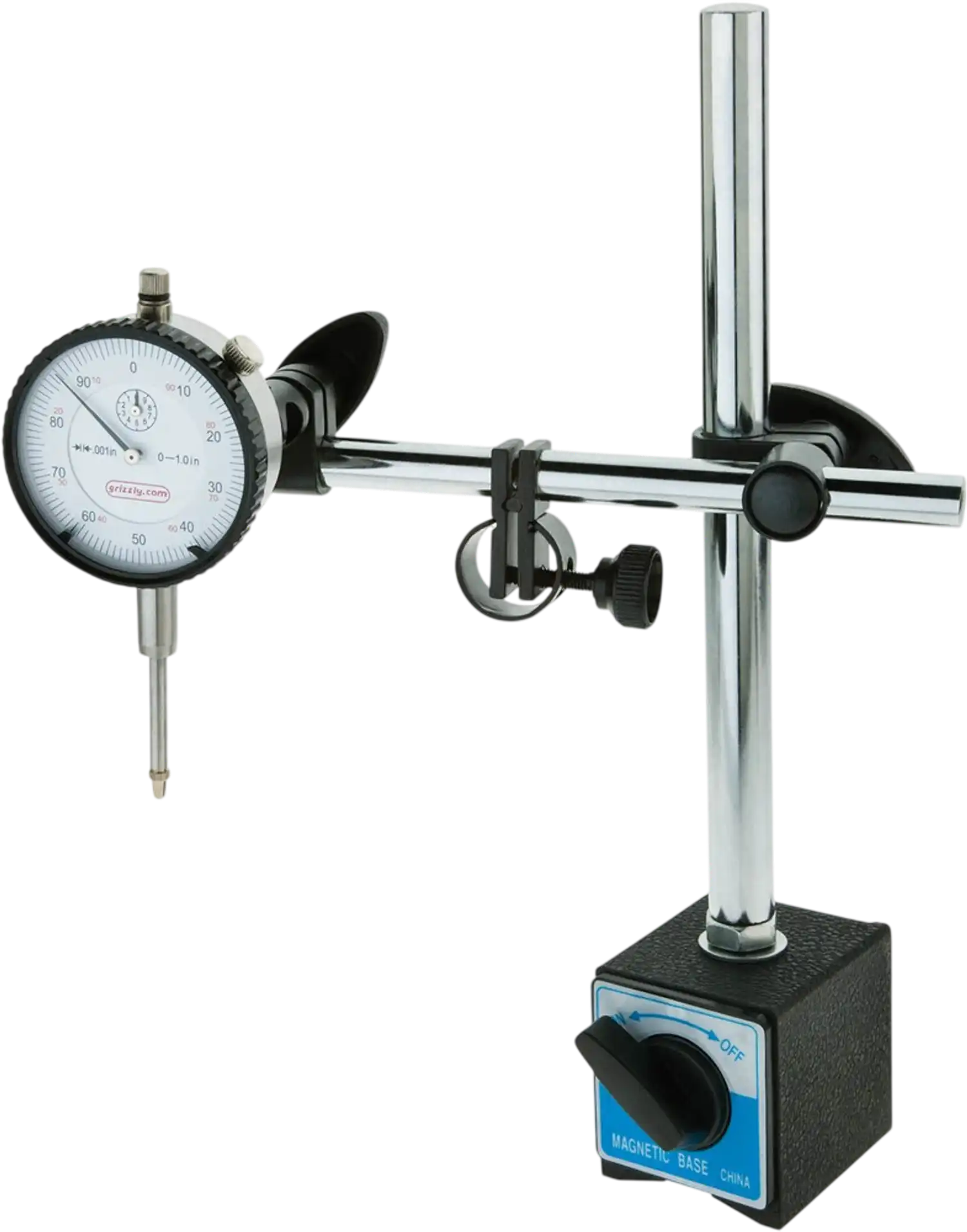 Grizzly G9849 Measuring Instrument Magnetic Base Dial Indicator Combo New