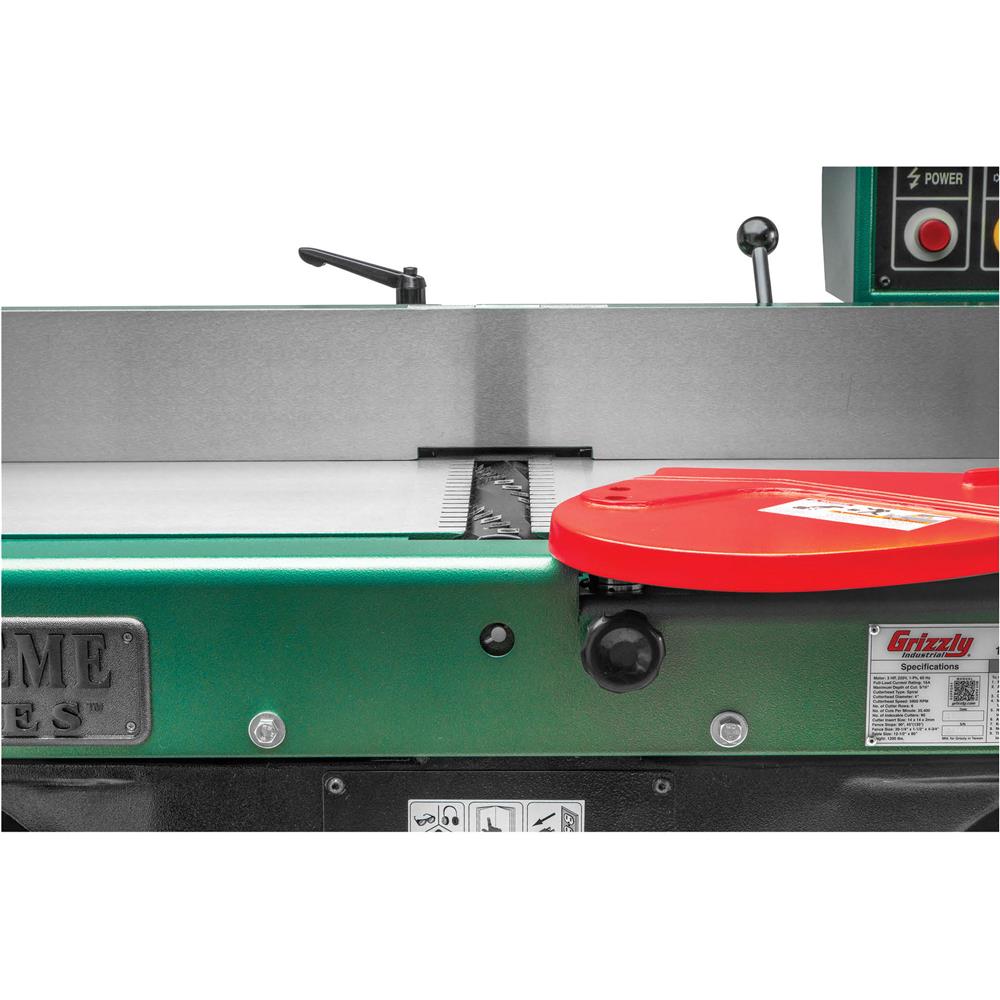 Grizzly G9860ZX - 12" x 80" Z Series Jointer w/ Spiral Cutterhead