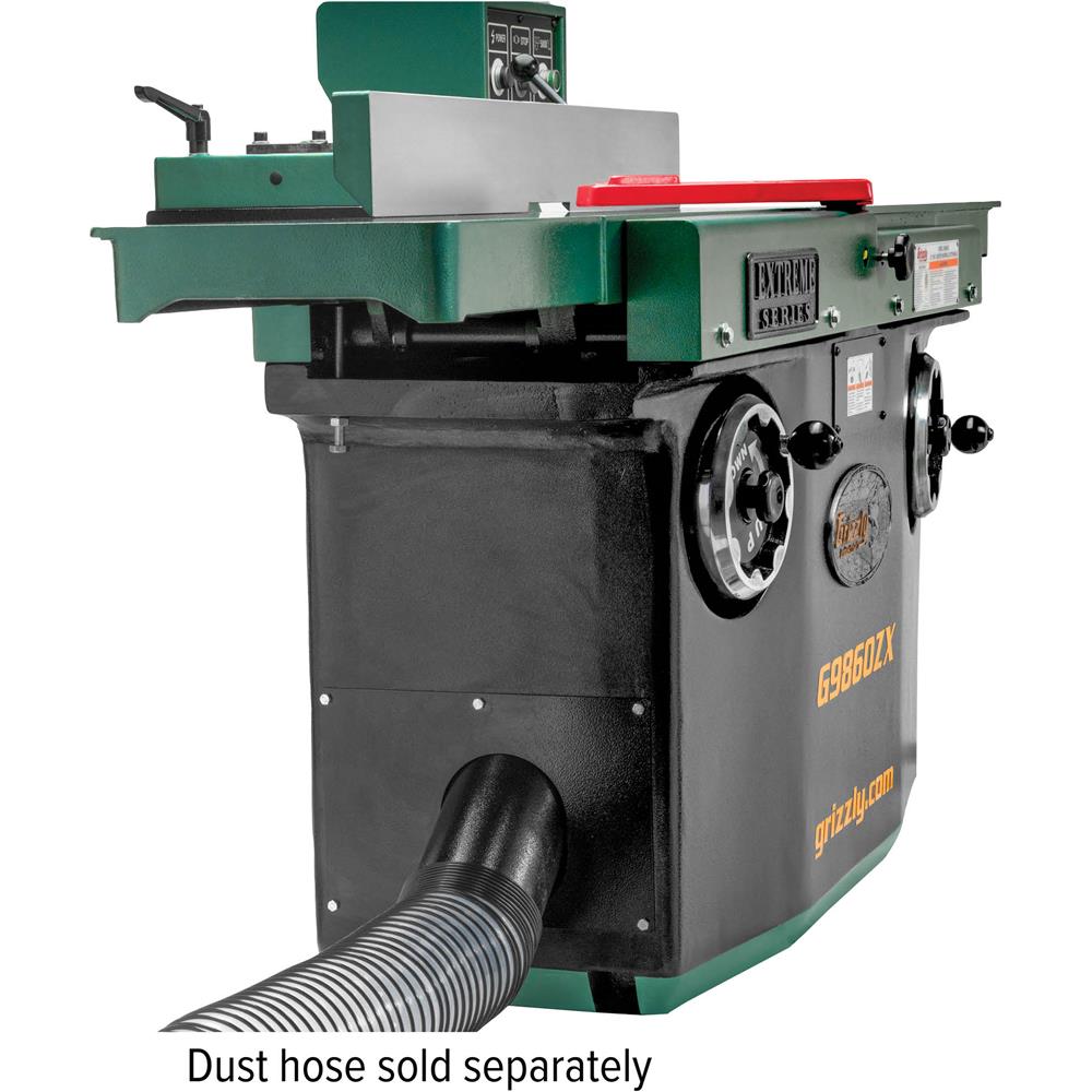 Grizzly G9860ZX - 12" x 80" Z Series Jointer w/ Spiral Cutterhead