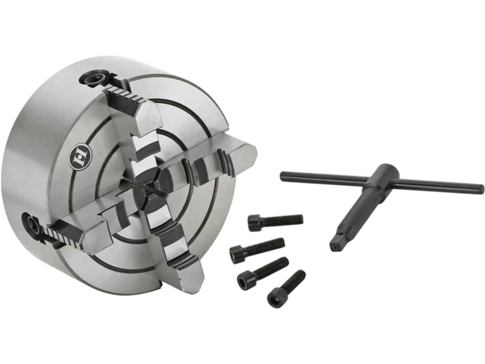 Grizzly G9865 - 6" 4-Jaw Plain Back Independent Chuck