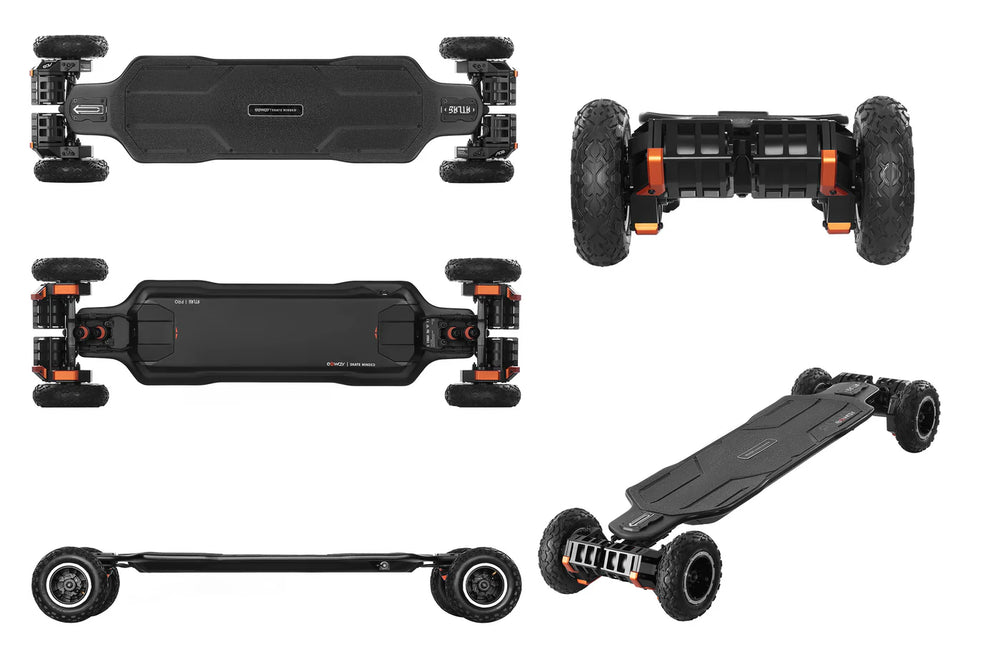 Exway Atlas Pro 4WD Gear Drive Electric Skateboard 34 MPH Exway Atlas Pro 4WD Gear Drive Electric Skateboard 34 MPH