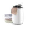 Towel warmer bucket in gray with a 5.5-gal capacity, ideal for heating towels and bathrobes in just 5 minutes.