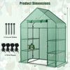 Portable 4 tier walk-in greenhouse with 8 shelves, measuring 30" x 76", ideal for plant growth and sunlight exposure.
