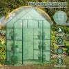 Portable 4 tier walk-in plant greenhouse with 8 shelves, rust-resistant and sun-protective for optimal plant growth.
