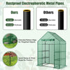 Portable 4 tier walk-in plant greenhouse with rustproof metal pipes and 8 shelves for optimal plant growth.