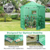 Walk-in hexagonal greenhouse with PE cover, metal frame, and roll-up door for optimal plant ventilation and protection.