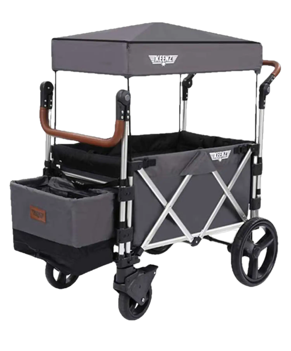 keenz 7s stroller wagon grey Keenz 7s 5-Point Harness Light Weight Stroller Wagon with Canopy Grey New