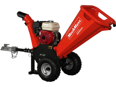 MechMaxx GS650 Wood Chipper Honda GX200 Gasoline Engine Powered 4