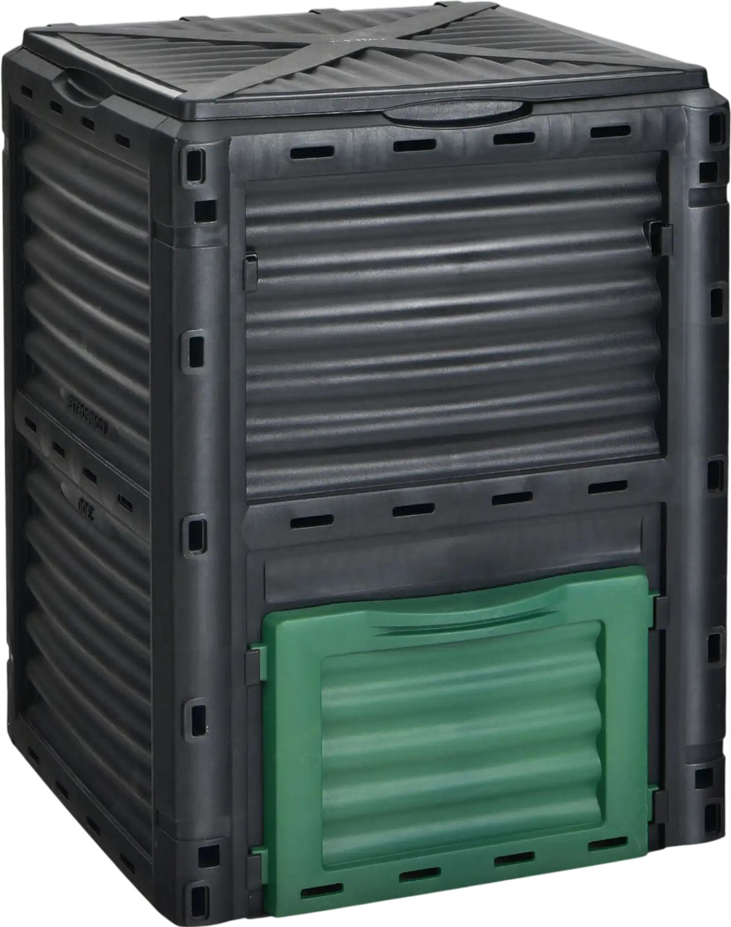 Costway 80-Gallon Outdoor Composter Bin Large Lid Bottom Exit Door 83914752 New