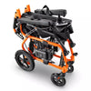 Super Handy GUT166 Foldable Electric Wheelchair Zero Turn 48V 2Ah 250W Dual Motor 4 Mile Range 330 Lbs Max Weight New
