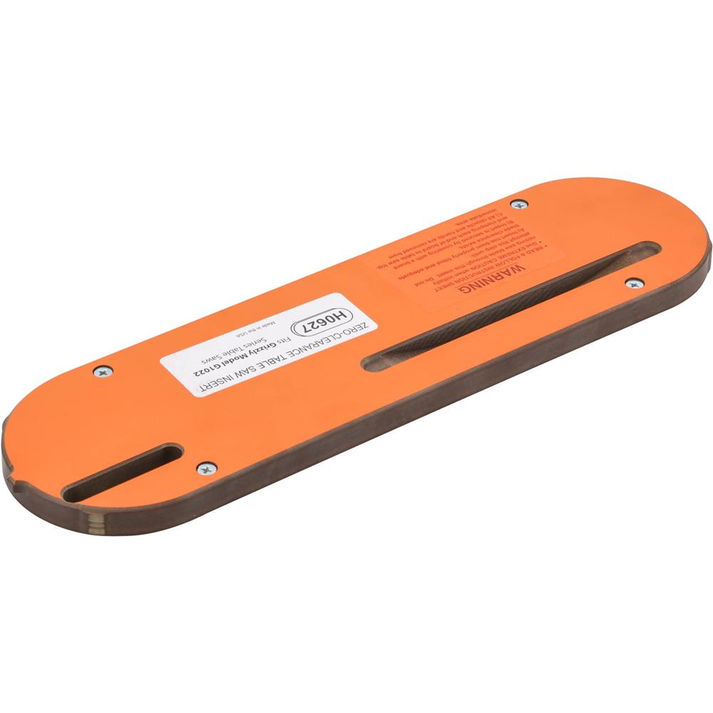 Grizzly H0627 - Zero Clearance Table Saw Insert for G1022 Series