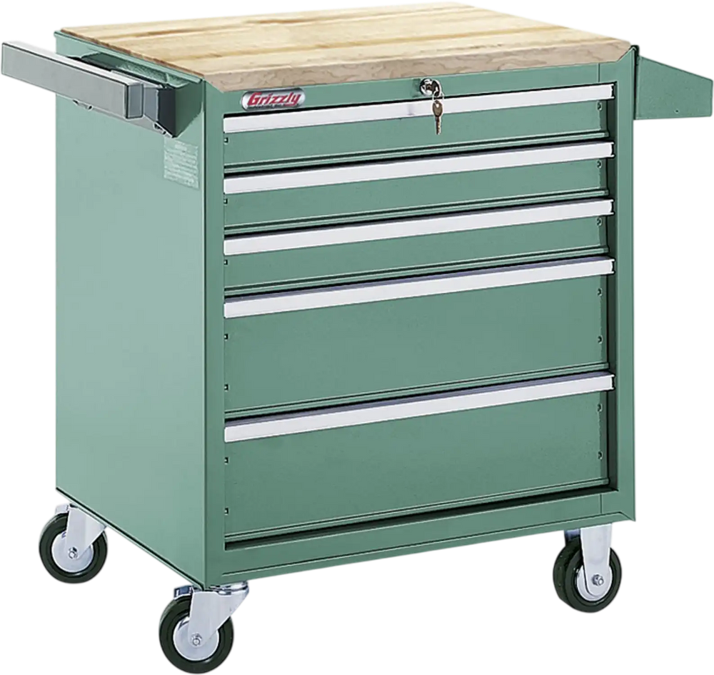 Grizzly H0840 - 5-Drawer Tool Cabinet with Ball Bearing Slides