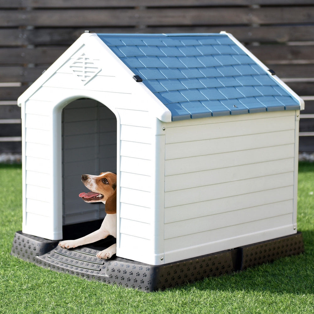 Indoor/Outdoor Waterproof Plastic Dog House Pet Puppy Shelter  - Gallery View 1 of 10