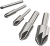 Grizzly H2995 - 5 pc. 6 Flute Countersink Set - 82 Degrees