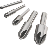 Grizzly H2995 - 5 pc. 6 Flute Countersink Set - 82 Degrees