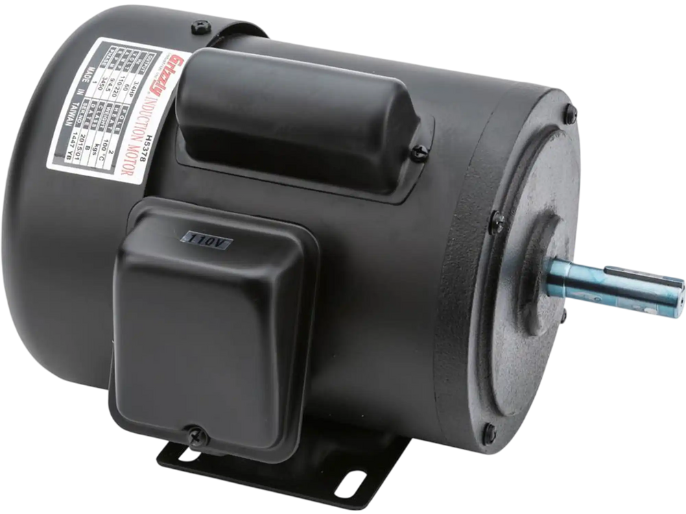 Grizzly H5378 - Motor 3/4 HP Single-Phase 3450 RPM TEFC 110V/220V
